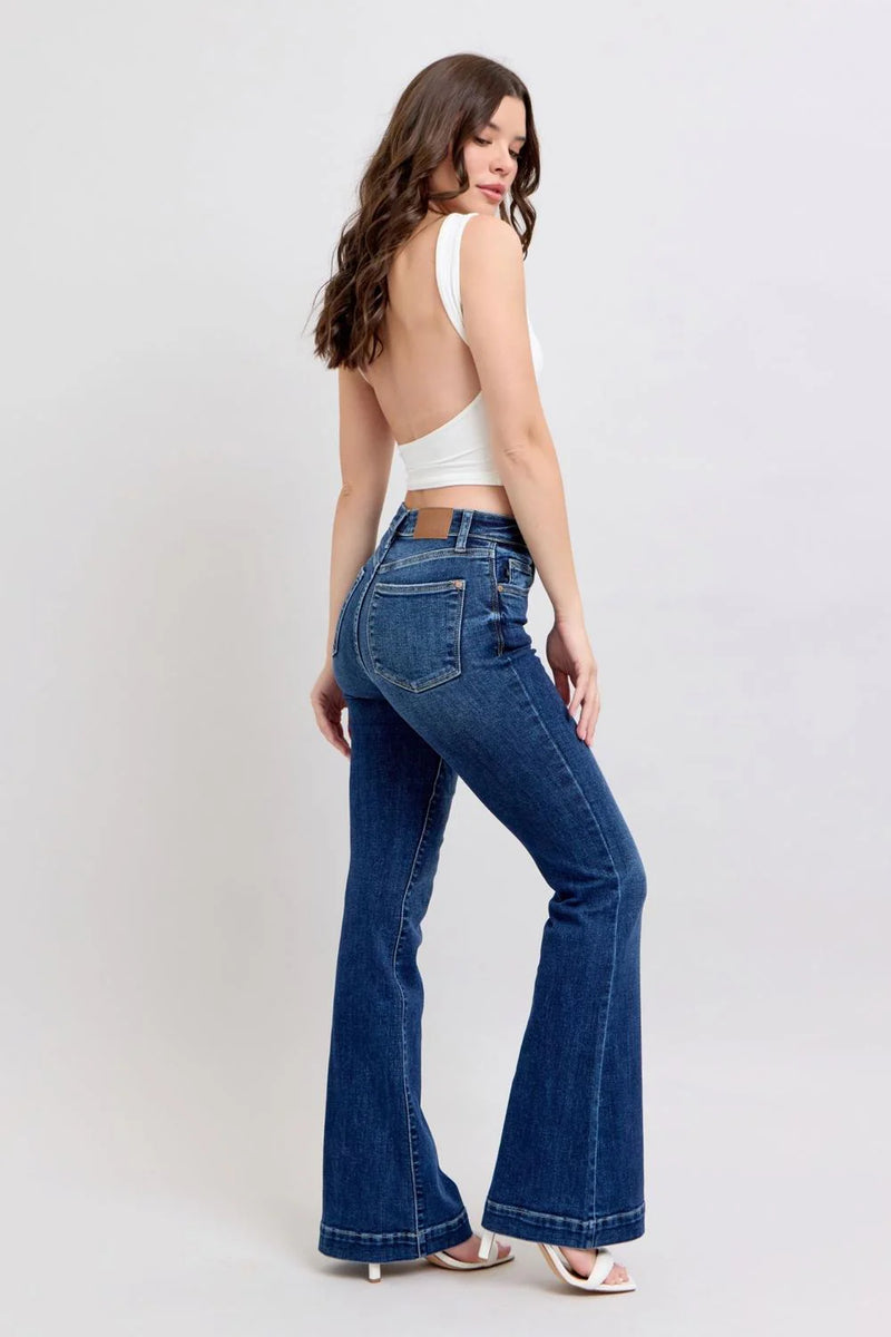 Judy Blue High Waist Trouser Flare Jeans