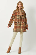 Double Breasted Plaid Jacket