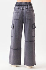 Mineral Wash Utility Cargo Pants