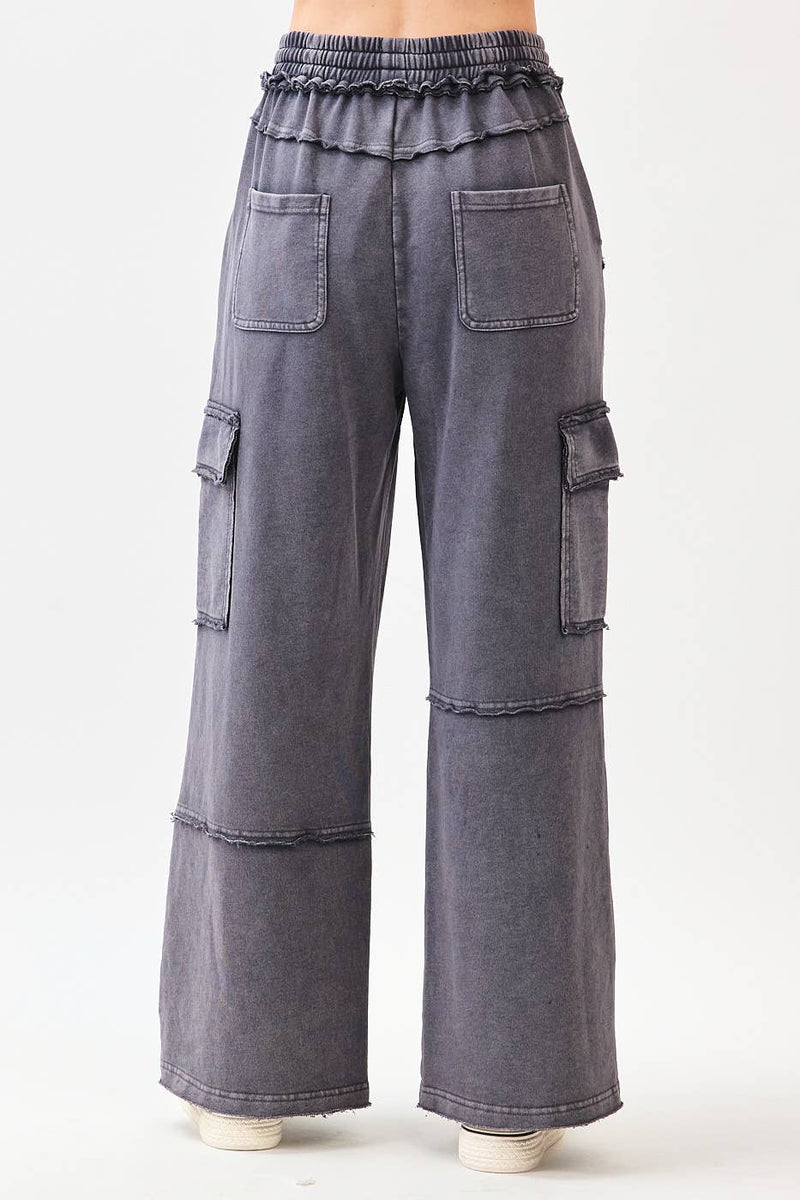 Mineral Wash Utility Cargo Pants