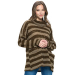 Loose Fit Casual Striped Sweater