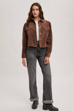 Corduroy Cropped Light Jacket