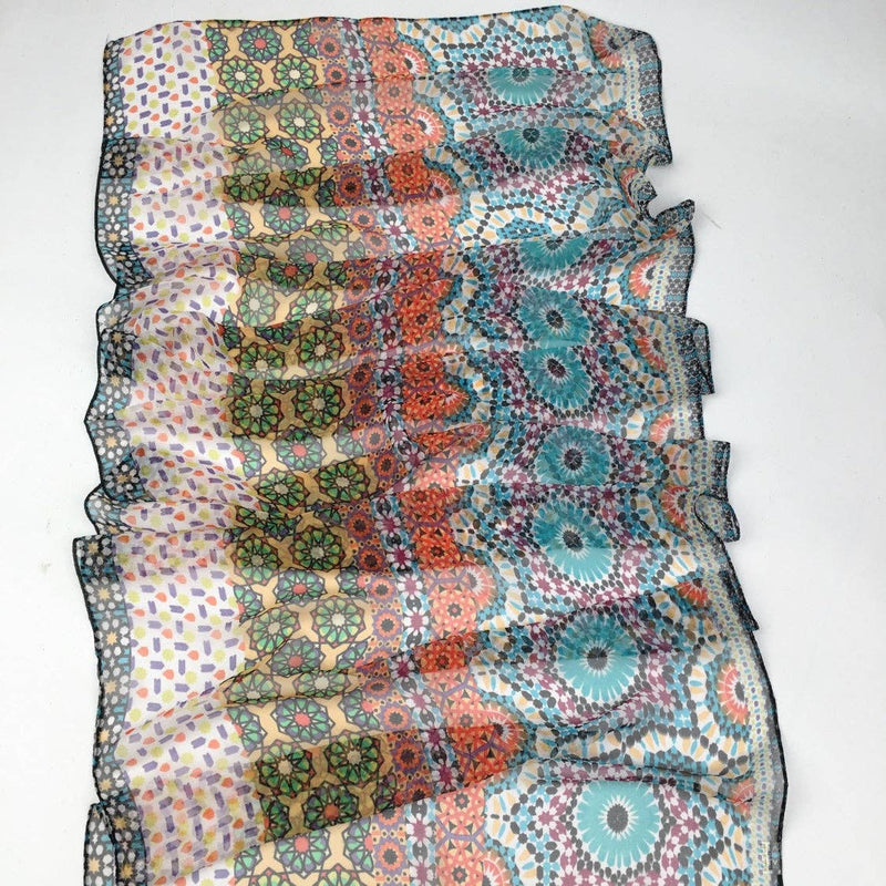 Scarvii - Boho Flowy Thin Scarf - Soft & Breathable