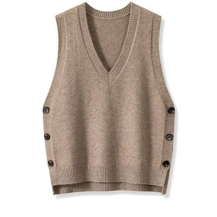 V-Neck Knit Vest