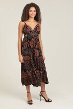 Strappy Fall Floral Dress