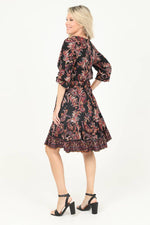 V Neck Surplice Dress