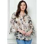 Plus Gorgeous Floral Blouse