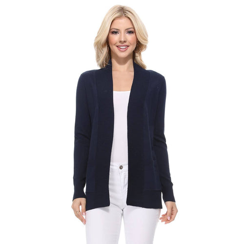 Open Front Knit Cardigan in 4 Colors