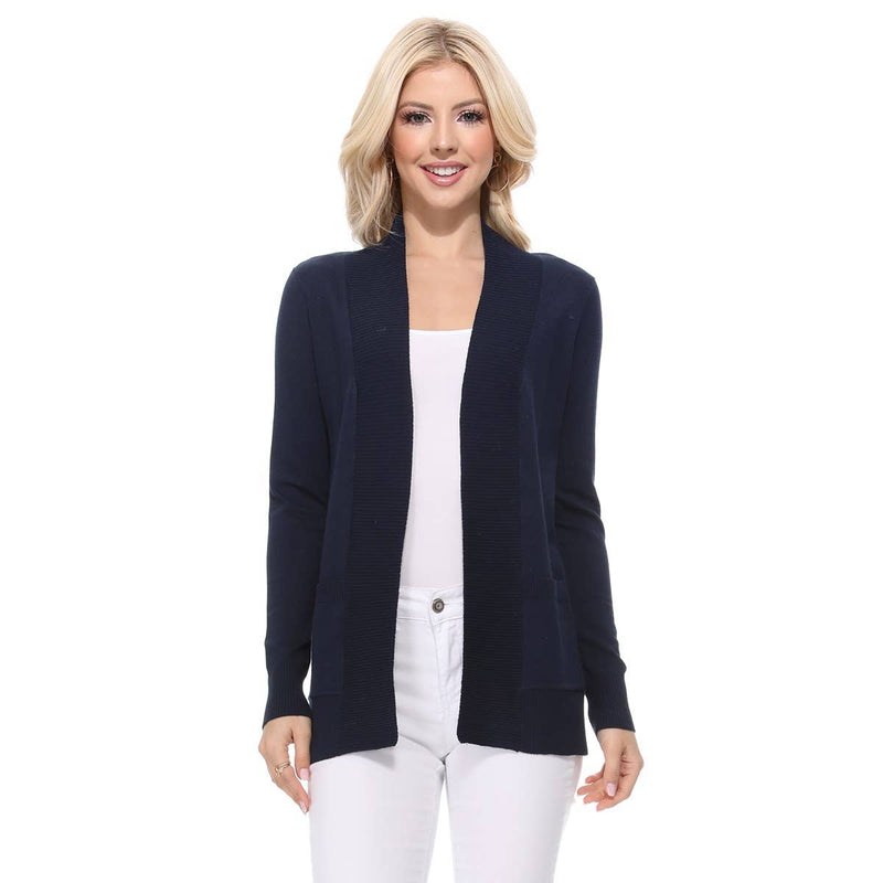 Open Front Knit Cardigan in 4 Colors