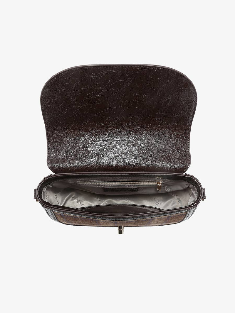 Plaid Contrast Crossbody Bag