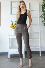 Pleated Relaxed Straight Fit Pants