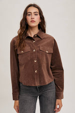 Corduroy Cropped Light Jacket