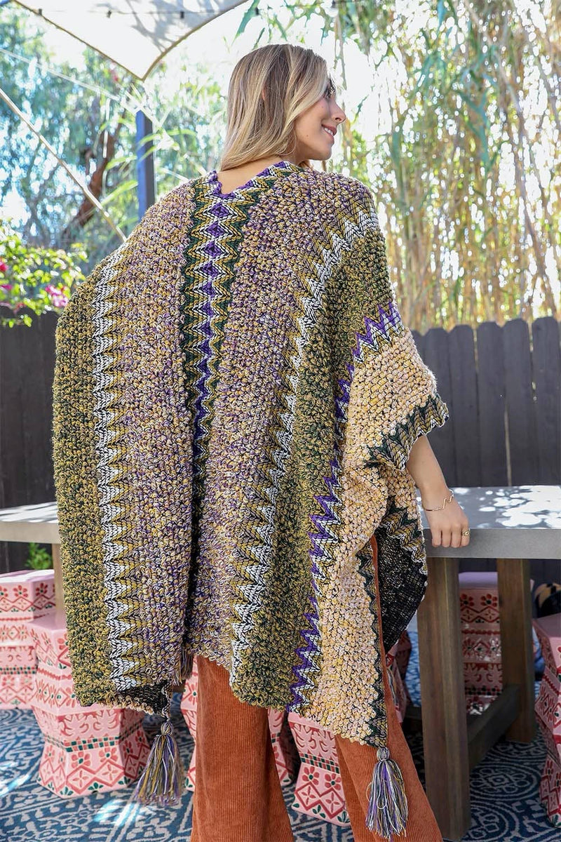Western Thick Knit Ruana
