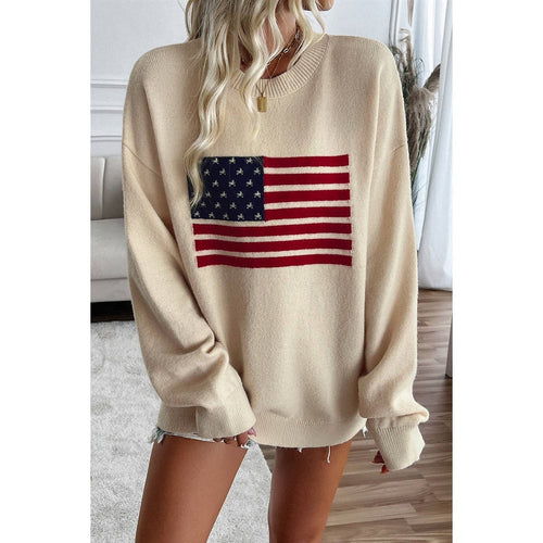 Oversized Flag Sweater