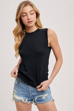 High Neck Knit Tank