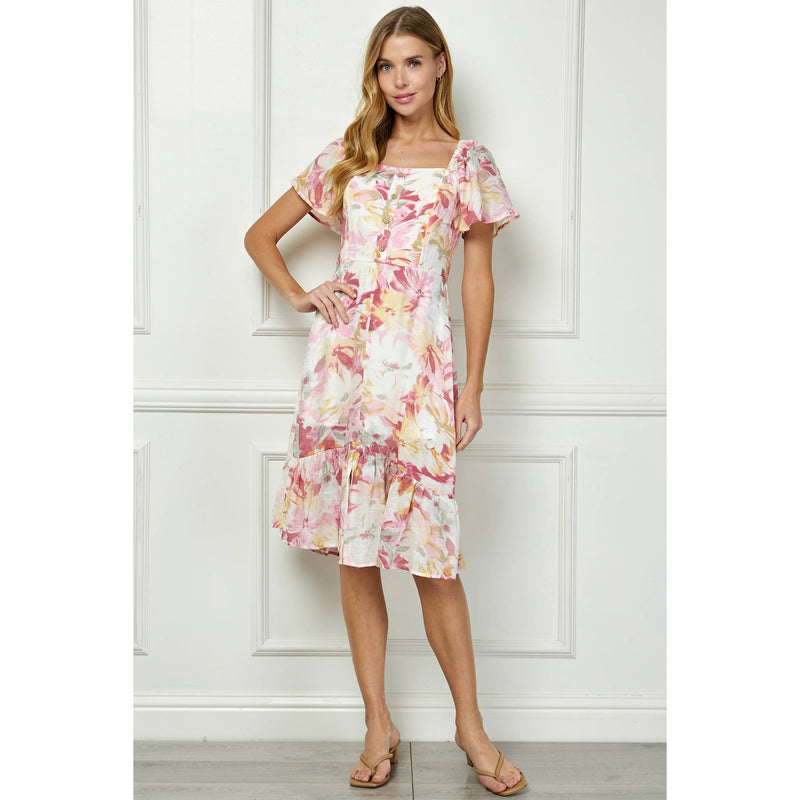 Blooming Grace Midi Dress