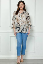 Plus Gorgeous Floral Blouse