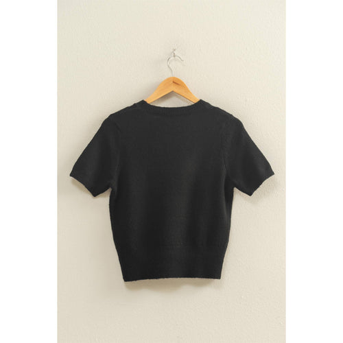Black Classic Crew Sweater