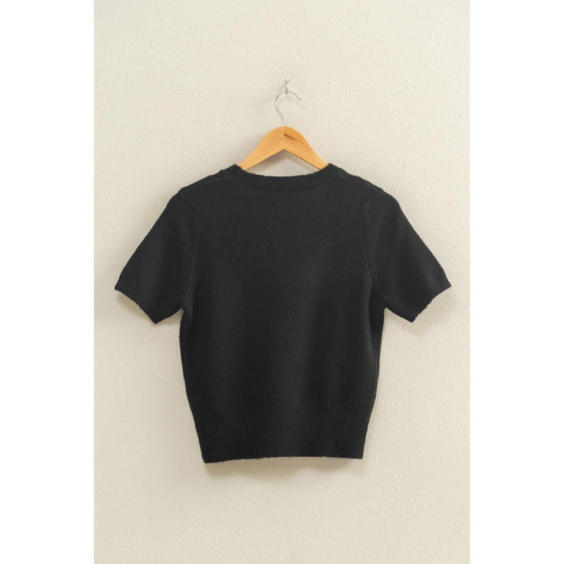 Black Classic Crew Sweater