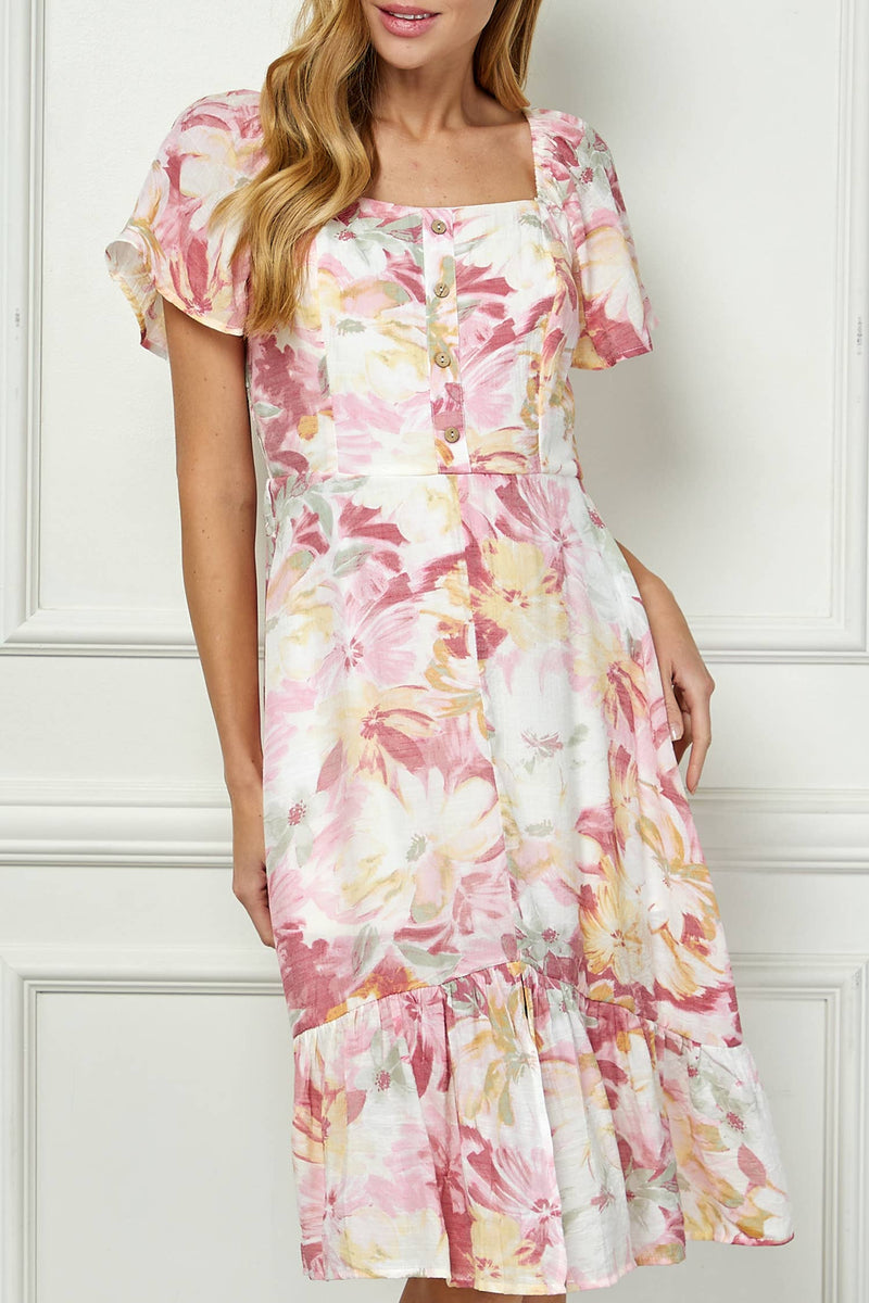 Blooming Grace Midi Dress