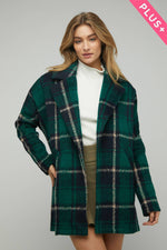 Plus Sized Wool Blend Open Front Cardi/Jacket