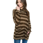 Loose Fit Casual Striped Sweater