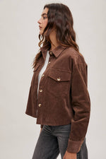 Corduroy Cropped Light Jacket