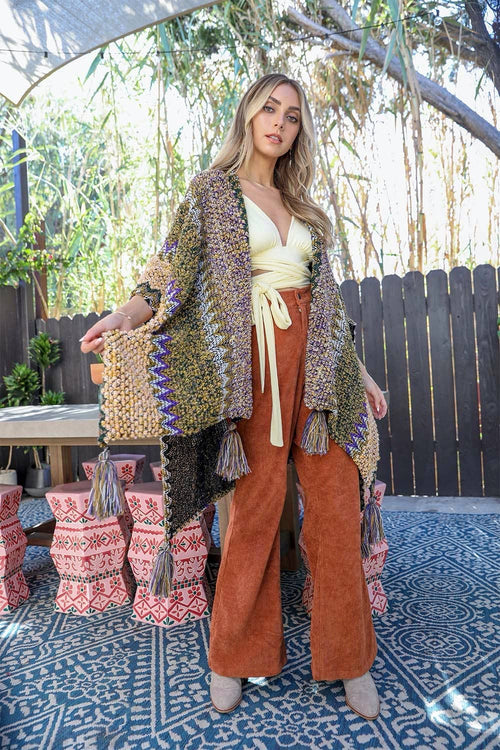 Western Thick Knit Ruana