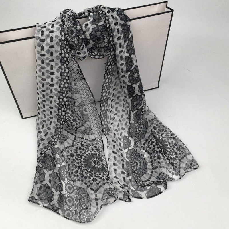 Scarvii - Boho Flowy Thin Scarf - Soft & Breathable