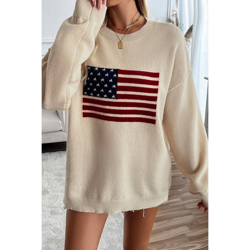 Oversized Flag Sweater