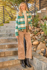 Green Cropped Plaid Jacket