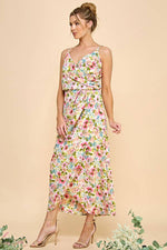 Coral Floral Sundress