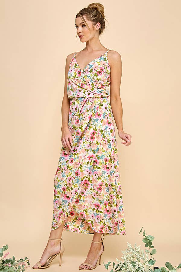 Coral Floral Sundress