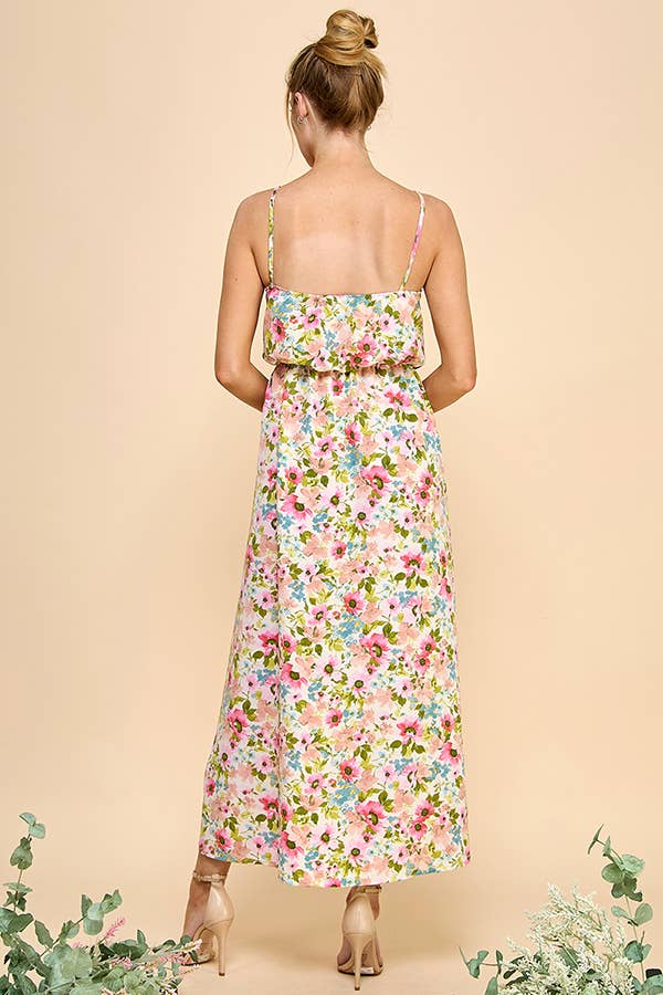 Coral Floral Sundress