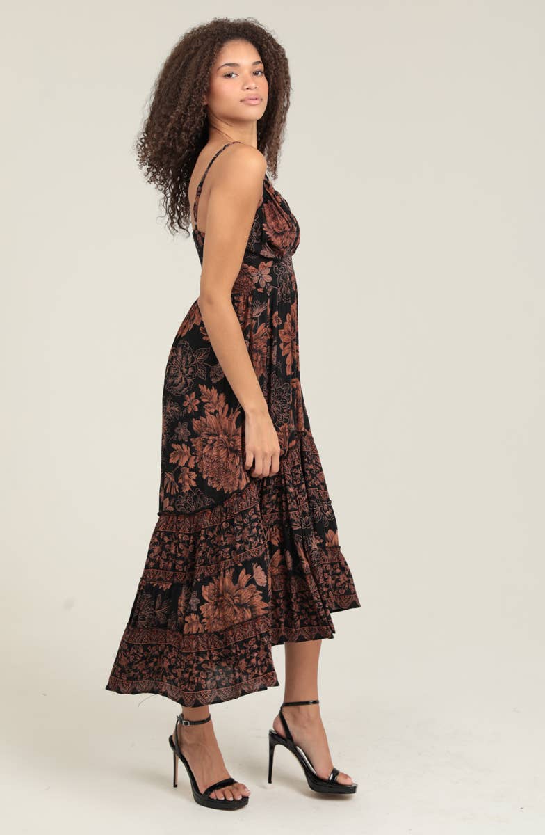 Strappy Fall Floral Dress