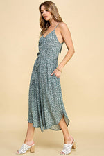Sage Floral Jumpsuit