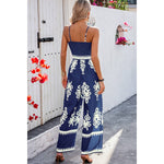 Tan Geo Print Jumpsuit