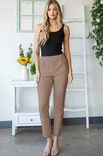 Pleated Relaxed Straight Fit Pants