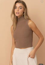 Ribbed Mockneck Midi